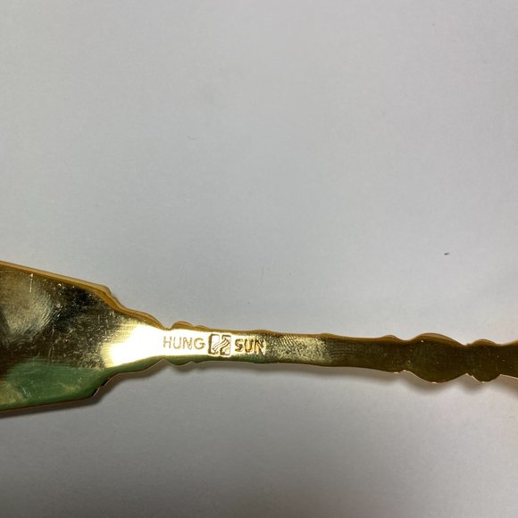 Vintage 1993 Taejon International Expo Collector Spoon Mini Gold plated - Picture 6 of 8